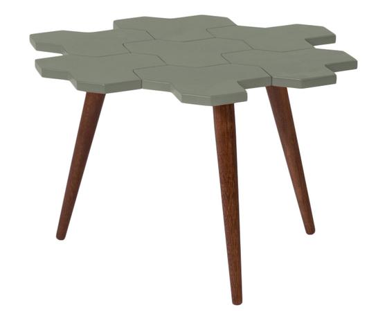 Mesa de centro colmeia - cinza - Maxima Menor preço em Mesa de centro colmeia - cinza - Maxima