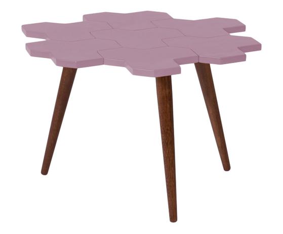 Mesa de centro colmeia - lilás - Maxima Menor preço em Mesa de centro colmeia - lilás - Maxima
