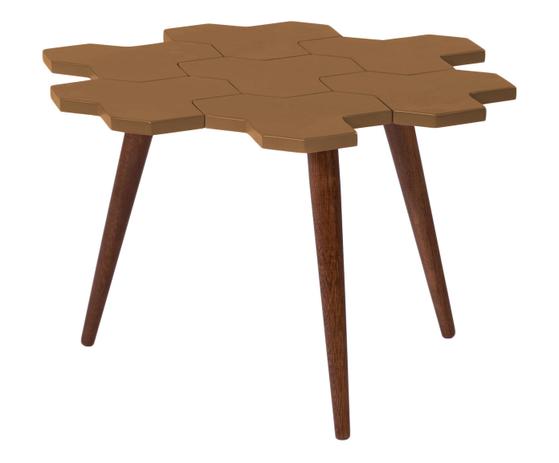 Mesa de centro colmeia - marrom - Maxima Menor preço em Mesa de centro colmeia - marrom - Maxima