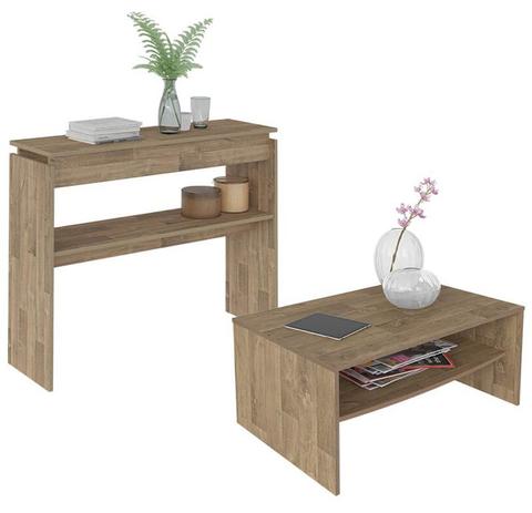 Mesa de Centro com Aparador Artely Rustico/Austin/Creta - Artely moveis Menor preço em Mesa de Centro com Aparador Artely Rustico/Austin/Creta - Artely moveis