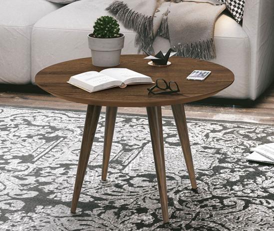Mesa de Centro Grace Sala Pes de Madeira Cor Rovere Italiano - Edn moveis Menor preço em Mesa de Centro Grace Sala Pes de Madeira Cor Rovere Italiano - Edn moveis