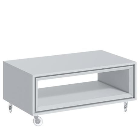 Mesa de Centro Ópera Imcal 6199 Branco com Rodízios Sala Menor preço em Mesa de Centro Ópera Imcal 6199 Branco com Rodízios Sala