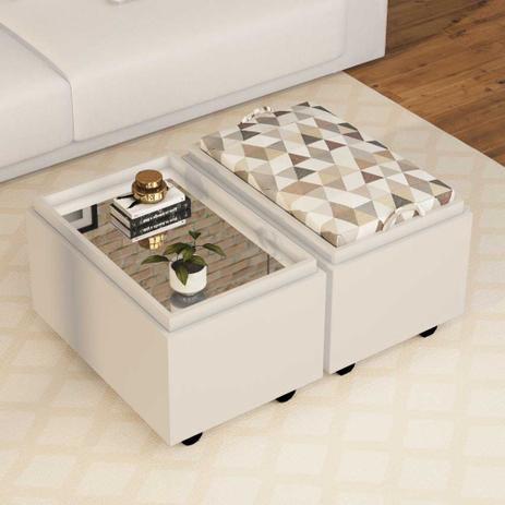 Mesa de Centro que Vira Puff PU2053 Tecno Móbili Menor preço em Mesa de Centro que Vira Puff PU2053 Tecno Móbili