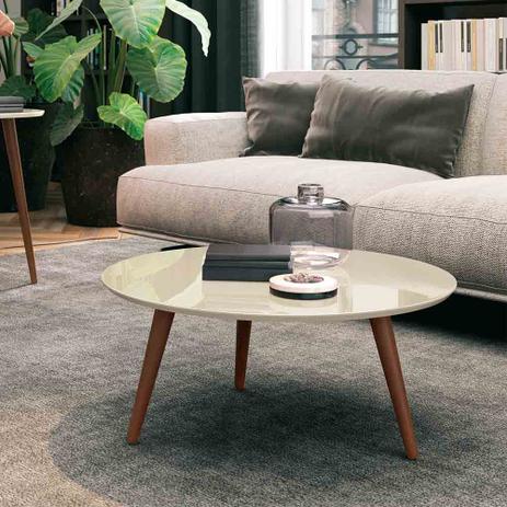 Mesa De Centro Retro Grace Off White - EDN Móveis Menor preço em Mesa De Centro Retro Grace Off White - EDN Móveis