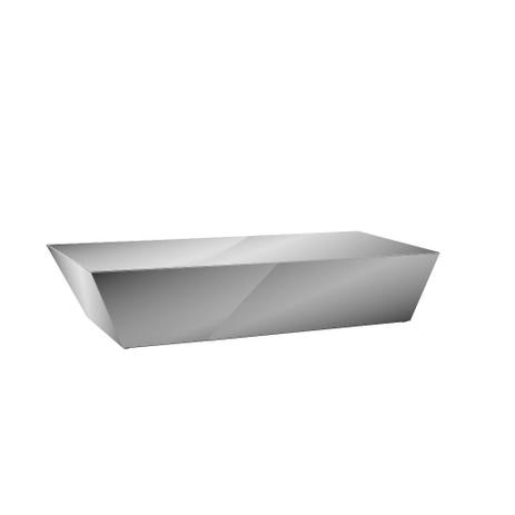 Mesa de Centro Trapézio Espelhada 120cm TB05 Dalla Costa Menor preço em Mesa de Centro Trapézio Espelhada 120cm TB05 Dalla Costa