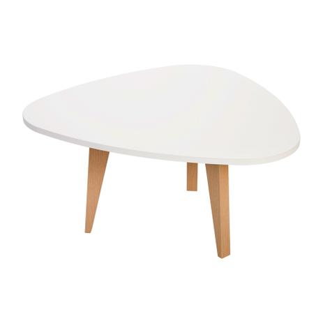 Mesa de Centro Triangular Munique Branca (62x60) - Falkk Menor preço em Mesa de Centro Triangular Munique Branca (62x60) - Falkk