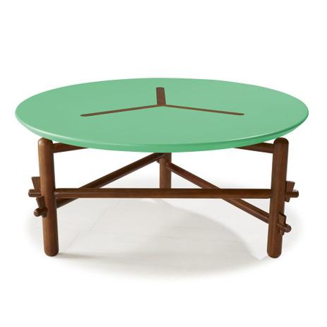 Mesa de Centro Twist 761 Cacau/Verde Anis - Máxima móveis Menor preço em Mesa de Centro Twist 761 Cacau/Verde Anis - Máxima móveis
