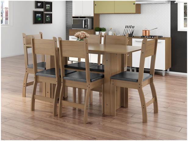 Mesa de Cozinha 6 Cadeiras Retangular Milano – J58080 Poliman Móveis