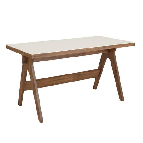 Mesa de Escritório Cavalete TC225 Dalla Costa Nobre/Offwhite Menor preço em Mesa de Escritório Cavalete TC225 Dalla Costa Nobre/Offwhite