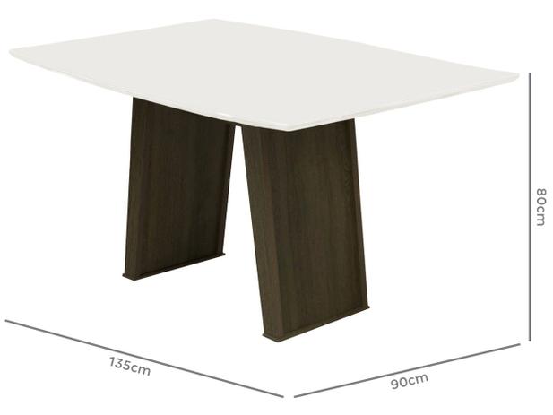 Mesa de Jantar 4 Cadeiras Retangular - Dobuê Movelaria Atenas
