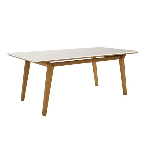 Mesa de Jantar Florença 160cmx90cm Móveis Clement Freijó/Off White Menor preço em Mesa de Jantar Florença 160cmx90cm Móveis Clement Freijó/Off White