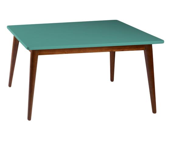 Menor preço em Mesa de Jantar Novita Cacau e Azul - 180x90cm - Maxima