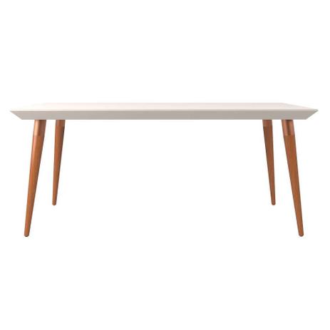 Mesa de Jantar Retangular 6 Lugares 1.8m Liv Bege e Natural - Mobly Menor preço em Mesa de Jantar Retangular 6 Lugares 1.8m Liv Bege e Natural - Mobly