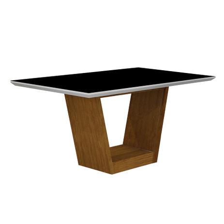 Mesa de Jantar Retangular Alemanha I Flex Imbuia Mel e Branca 180 cm - Leifer Menor preço em Mesa de Jantar Retangular Alemanha I Flex Imbuia Mel e Branca 180 cm - Leifer