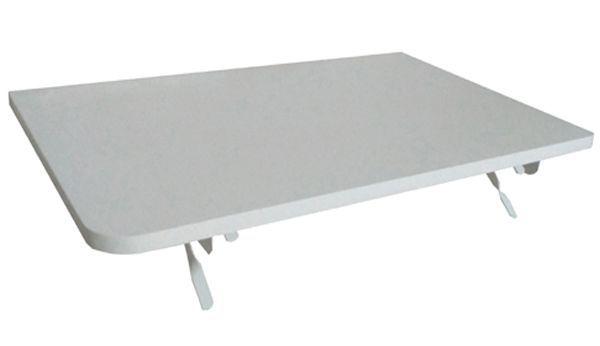 Mesa De Parede Dobrável-60c X 41l -Mdf Branco Prateleiras COM CANTOS ARREDONDADOS - Loja Straub Menor preço em Mesa De Parede Dobrável-60c X 41l -Mdf Branco Prateleiras COM CANTOS ARREDONDADOS - Loja Straub