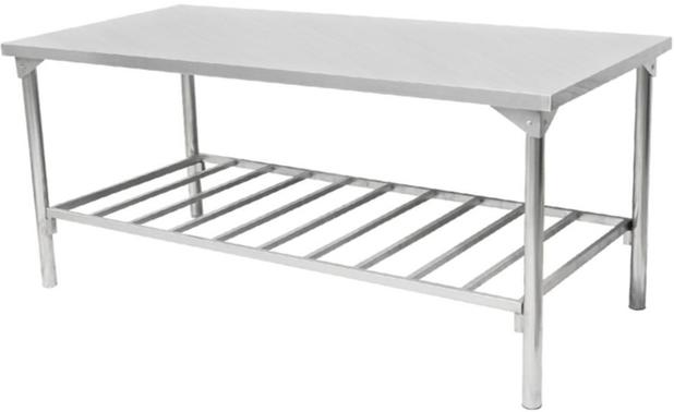 Mesa de Serviço com Estrutura e Tampo em Aço Inox INNAL - 1,40 X 0,70 Menor preço em Mesa de Serviço com Estrutura e Tampo em Aço Inox INNAL - 1,40 X 0,70