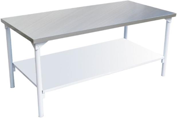 Mesa de Serviço com Prateleira INNAL Tampo em Aço Inox - 1,90 X 0,90 Menor preço em Mesa de Serviço com Prateleira INNAL Tampo em Aço Inox - 1,90 X 0,90
