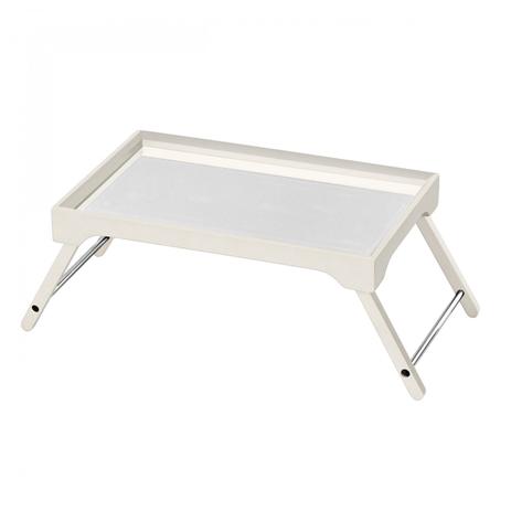 Mesa de Servir tipo Bandeja em Madeira Genova Arte Móveis Design Interiores Bege Menor preço em Mesa de Servir tipo Bandeja em Madeira Genova Arte Móveis Design Interiores Bege