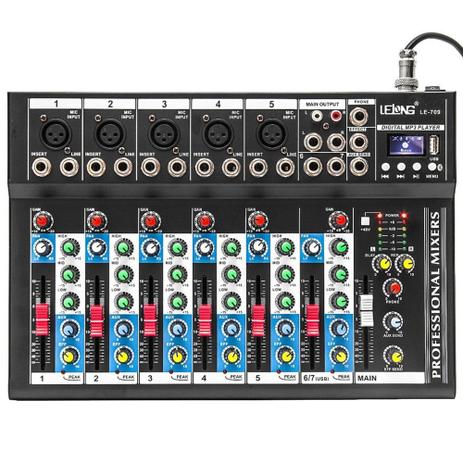 Mesa De Som 7 Canais Com Bluetooth, USB, MP3, Delay Display Digital Com Interface - Lelong Menor preço em Mesa De Som 7 Canais Com Bluetooth, USB, MP3, Delay Display Digital Com Interface - Lelong