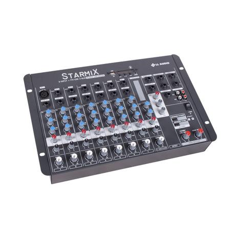 Menor preço em Mesa de Som 8 Canais Starmix LL Audio USFX802R BT