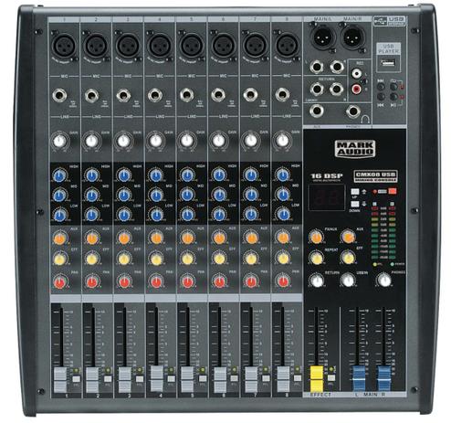 Mesa De Som Mark Audio Cmx08 Usb - Mark áudio Menor preço em Mesa De Som Mark Audio Cmx08 Usb - Mark áudio