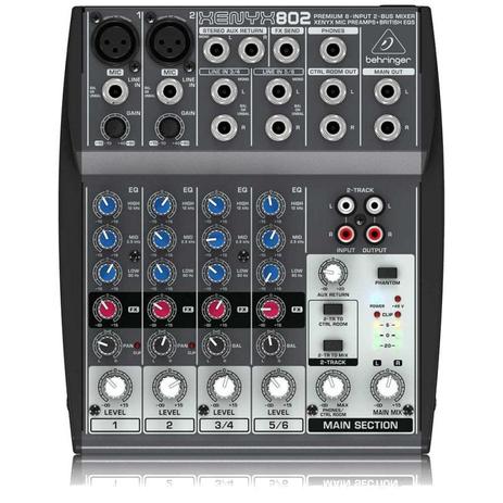 Mesa de som mixer 8 canais Q802USB Xenyx 110v - Behringer Menor preço em Mesa de som mixer 8 canais Q802USB Xenyx 110v - Behringer