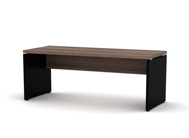 Mesa Diretora Pe 40 Pandin Walnut e Preto 70 cm 1.70 M Menor preço em Mesa Diretora Pe 40 Pandin Walnut e Preto 70 cm 1.70 M