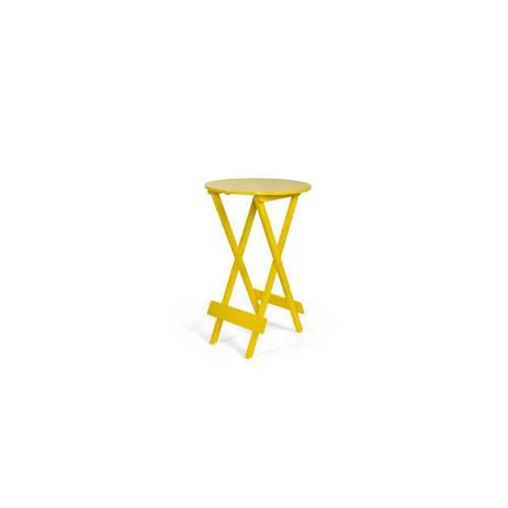 Mesa Dobrável Bistrô - Amarelo - BTB Móveis Menor preço em Mesa Dobrável Bistrô - Amarelo - BTB Móveis