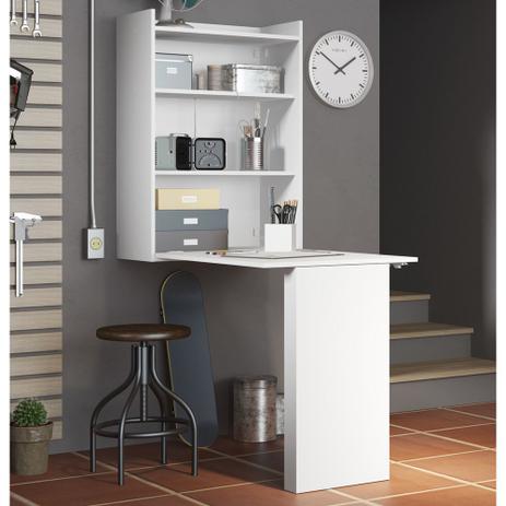 Mesa Dobrável Multimóveis Multiuso com Armário de Parede Branco REF.5131 Menor preço em Mesa Dobrável Multimóveis Multiuso com Armário de Parede Branco REF.5131