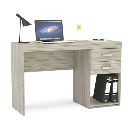 Mesa Escrivaninha Para Computador Escritório Malta Com 2 Gavetas Politorno Menor preço em Mesa Escrivaninha Para Computador Escritório Malta Com 2 Gavetas Politorno