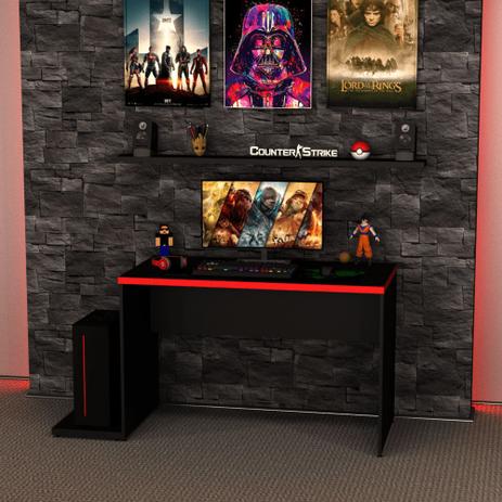 Mesa Gamer Escrivaninha 1200x600 Netmobil Menor preço em Mesa Gamer Escrivaninha 1200x600 Netmobil