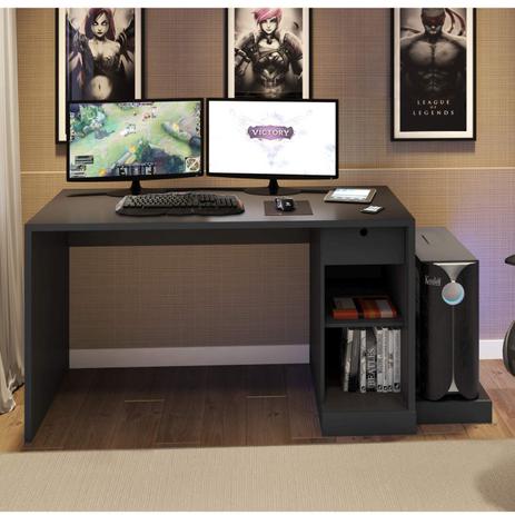 Mesa Gamer Escrivaninha DRX 3000 Espresso Móveis Preto Menor preço em Mesa Gamer Escrivaninha DRX 3000 Espresso Móveis Preto