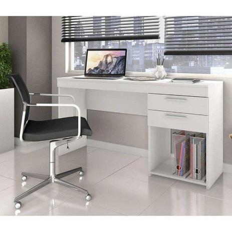 Mesa Home Office P/ Escritório 02 Gavetas Notável Branco - Notavel Menor preço em Mesa Home Office P/ Escritório 02 Gavetas Notável Branco - Notavel