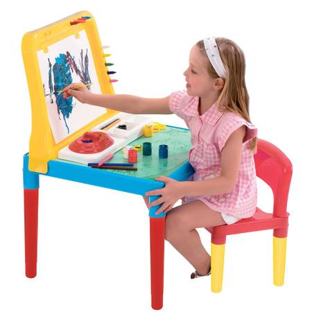 Mesa Infantil de Plastico Pequeno Artista Bell Toy Menor preço em Mesa Infantil de Plastico Pequeno Artista Bell Toy