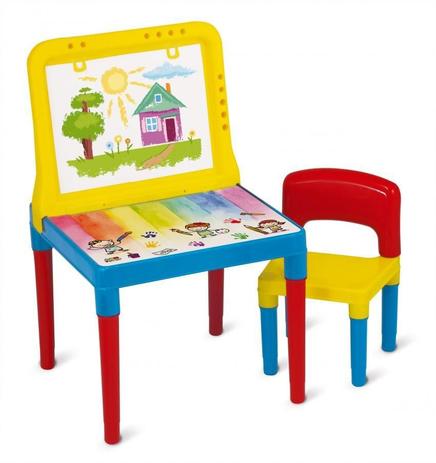 Mesa Infantil do Pequeno Artista com 1 Cadeira e Lousa para Pintura - 9052 - Bell toy - Belltoy Menor preço em Mesa Infantil do Pequeno Artista com 1 Cadeira e Lousa para Pintura - 9052 - Bell toy - Belltoy