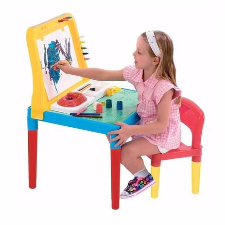 Mesa Infantil Pequeno Artista Bell Toy Com Lousa Menor preço em Mesa Infantil Pequeno Artista Bell Toy Com Lousa