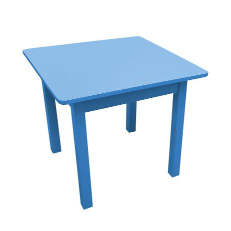 Mesa Infantil Quadrada de Madeira Azul - Flex Mesas E Cadeiras Menor preço em Mesa Infantil Quadrada de Madeira Azul - Flex Mesas E Cadeiras