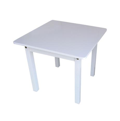 Mesa Infantil Retangular de Madeira Branca - Flex mesas e cadeiras Menor preço em Mesa Infantil Retangular de Madeira Branca - Flex mesas e cadeiras