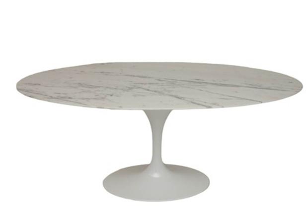 Mesa Jantar Saarinen Oval 198x122 M. Venatto Branco - 8312 - Sun house Menor preço em Mesa Jantar Saarinen Oval 198x122 M. Venatto Branco - 8312 - Sun house