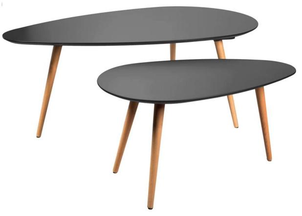 Mesa Kit Ravena 2 Pecas em MDF Cor Preta - 29705 - Sun house Menor preço em Mesa Kit Ravena 2 Pecas em MDF Cor Preta - 29705 - Sun house