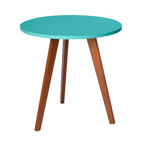 Mesa Lateral Alta Tóquio Azul e Mel - Mobly Menor preço em Mesa Lateral Alta Tóquio Azul e Mel - Mobly