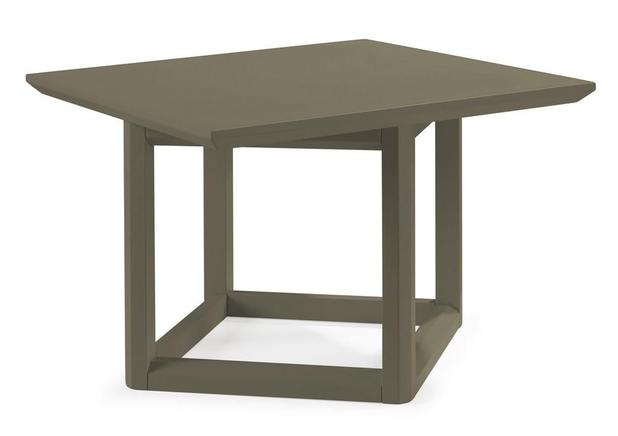 Mesa Lateral Baixa Square Cinza - Máxima Menor preço em Mesa Lateral Baixa Square Cinza - Máxima
