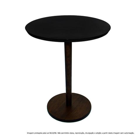 Mesa Lateral de Canto Decorativa Monopé Pequena Tabaco e Preta - Lubrano decor é boa?