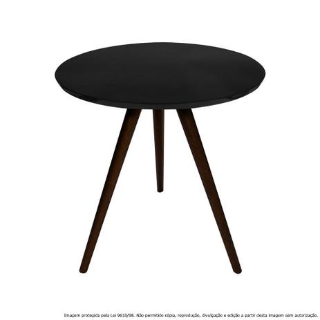 Mesa Lateral de Canto Tripé Pequena Laqueada Tabaco e Preta - Lubrano decor é boa?