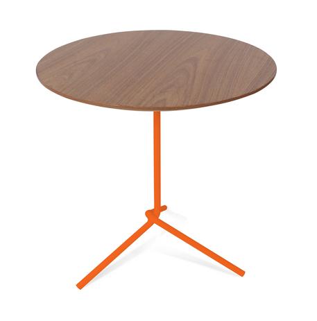 Menor preço em Mesa Lateral Flip 40x63cm Tabaco/ Laranja - Allstate
