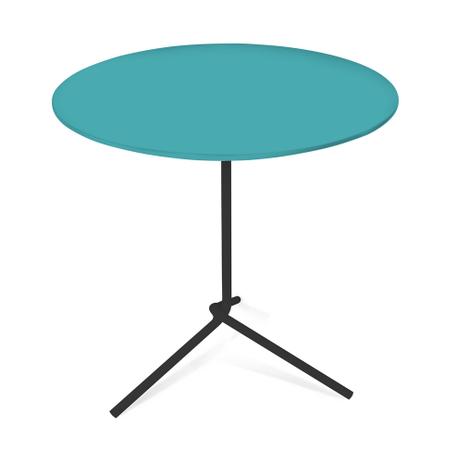 Mesa Lateral Flip Color 40x53cm Azul Turquesa - Allstate Menor preço em Mesa Lateral Flip Color 40x53cm Azul Turquesa - Allstate