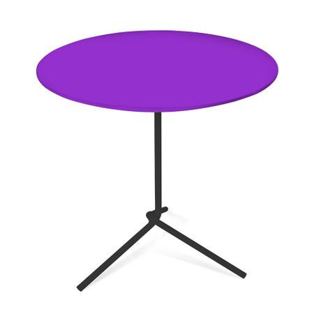 Menor preço em Mesa Lateral Flip Color 40x53cm Roxo - Allstate