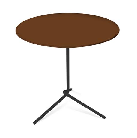 Mesa Lateral Flip Color 50x53cm pé Pto/Marrom - Allstate Menor preço em Mesa Lateral Flip Color 50x53cm pé Pto/Marrom - Allstate