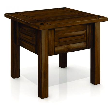 Mesa Lateral Imperial Móveis MPO Imbuia Menor preço em Mesa Lateral Imperial Móveis MPO Imbuia