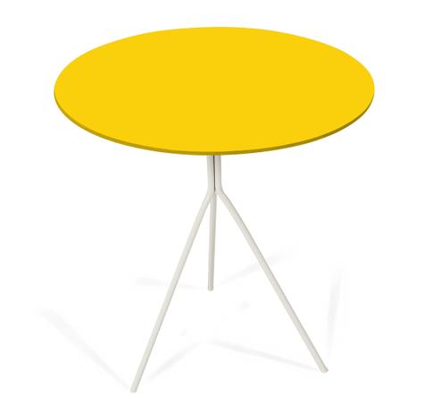 Mesa Lateral Melissa Color (40x63h) Pé Bco/Amarelo - Allstate Menor preço em Mesa Lateral Melissa Color (40x63h) Pé Bco/Amarelo - Allstate